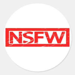 NSFW Stamp Ronde Sticker
