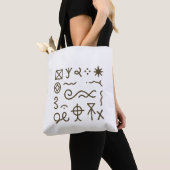Nsibidi Oud Afrikaans  Tote Bag (Dichtbij)