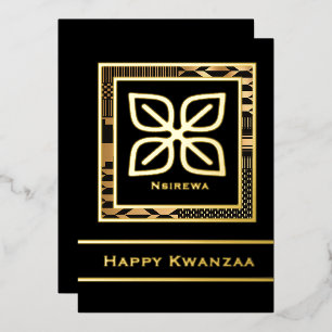 Nsirewa Happy Kwanzaa (overzicht) Folie Feestdagenkaart