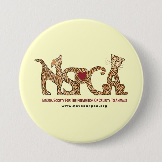 NSPCA-Button Ronde Button 7,6 Cm (Voorkant)