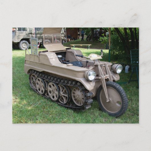 NSU Kettenkrad Briefkaart (Voorkant)