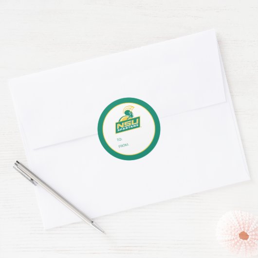 NSU Spartans Afstuderen Ronde Sticker (Envelop)