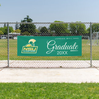 NSU Spartans Afstuderen Spandoek