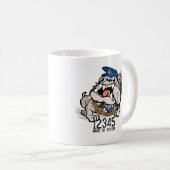 NT Politie Angry Dog Coffee Mok (Voorkant rechts)