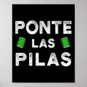 Nte Las Las Funny Spanish Saying Motivational  Poster (Voorkant)
