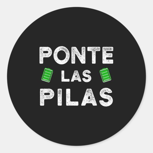 Nte Las Las Funny Spanish Saying Motivational Ronde Sticker (Voorkant)