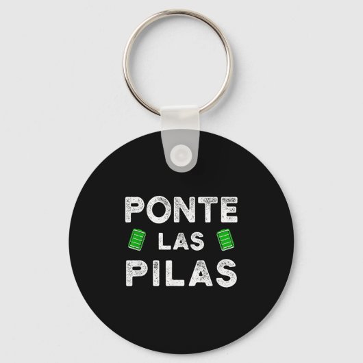 Nte Las Las Funny Spanish Saying Motivational  Sleutelhanger (Voorkant)
