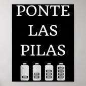 Nte Las Las Spanish Saying Motivational  Poster (Voorkant)