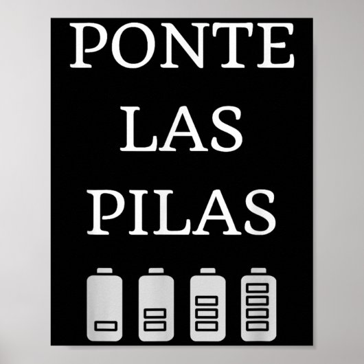 Nte Las Las Spanish Saying Motivational Poster (Voorkant)
