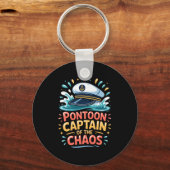 Ntoon Kapitein Van De Chaos Grappige Bootvaart Op Sleutelhanger (Voorkant)