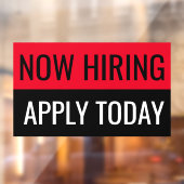 Nu Aangenomen Solliciteer Vandaag Eenvoudig Profes Raamsticker (Vel 2)