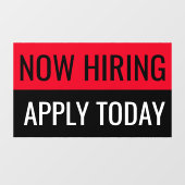 Nu Aangenomen Solliciteer Vandaag Eenvoudig Profes Raamsticker (Vel)