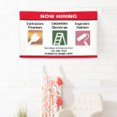 Nu Aangepaste bannerteken voor bedrijfsnaam huren Spandoek (Insitu)