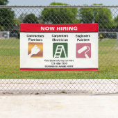Nu Aangepaste bannerteken voor bedrijfsnaam huren Spandoek (Insitu)