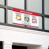 Nu Aangepaste bannerteken voor bedrijfsnaam huren Spandoek (Buitenkant Gebouw)