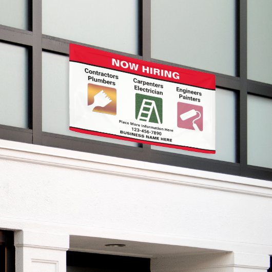 Nu Aangepaste bannerteken voor bedrijfsnaam huren Spandoek (Buitenkant Gebouw)