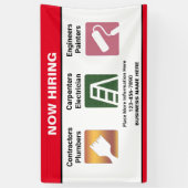 Nu Aangepaste bannerteken voor bedrijfsnaam huren Spandoek (Verticaal)