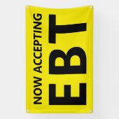 Nu accepteren wij EBT Convenience Corner Store Spandoek (Verticaal)