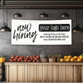 Nu Advertisatie huren - Logo en details toevoegen Spandoek