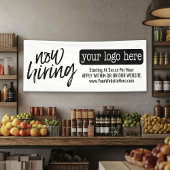 Nu Advertisatie huren - Logo en details toevoegen Spandoek