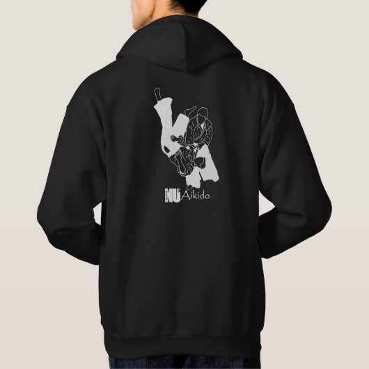 Nu Aikido Design1 Hoodie (Achterkant)
