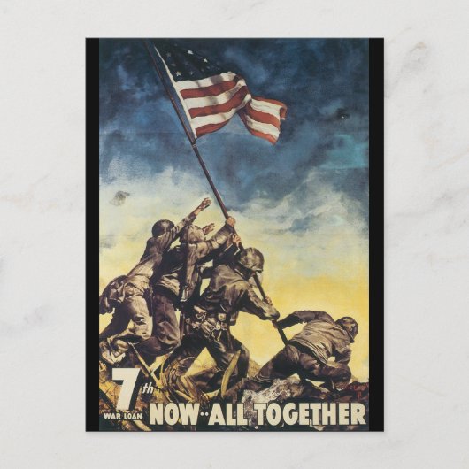 Nu al de Tweede Wereldoorlog Briefkaart (Voorkant)