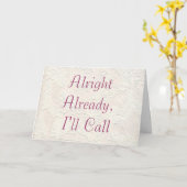 Nu al in orde kaart (Gele Bloem)