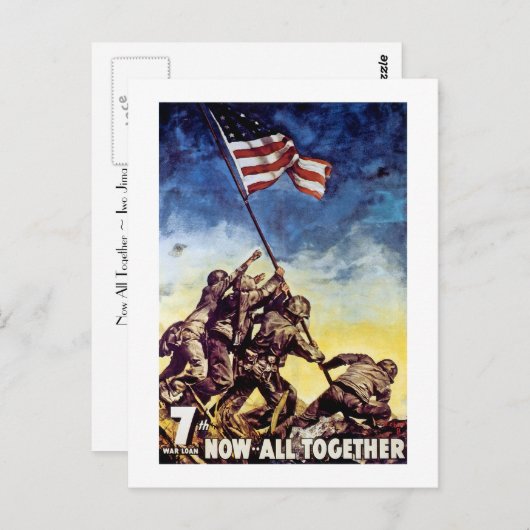 Nu allemaal samen ~ Iwo Jima Briefkaart (Voorkant / Achterkant)