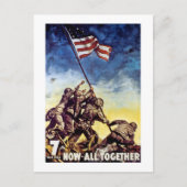 Nu allemaal samen ~ Iwo Jima Briefkaart (Voorkant)
