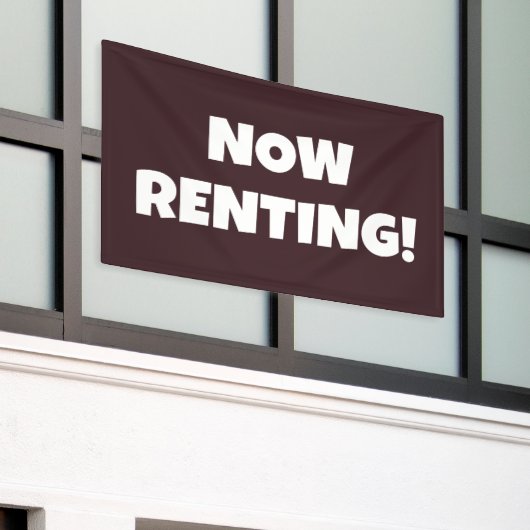 Nu banner huren (Buitenkant Gebouw)