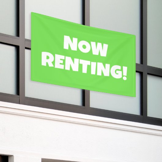 Nu banner huren (Buitenkant Gebouw)