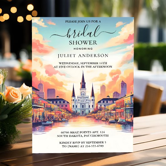 Nu Beach Ocean Summer New Orleans Vrijgezellenfees Kaart