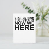 Nu begonnen van de Bodem wij hier t-Shirts.png Briefkaart (Staand voorkant)