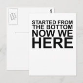 Nu begonnen van de Bodem wij hier t-Shirts.png Briefkaart (Voorkant / Achterkant)