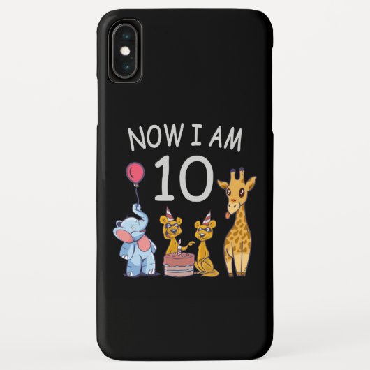 Nu ben ik 10 jaar, 10e verjaardag in de dierentuin Case-Mate iPhone case (Achterkant)