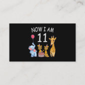 Nu ben ik 11 jaar, 11e verjaardag in de dierentuin informatiekaartje (Voorkant)