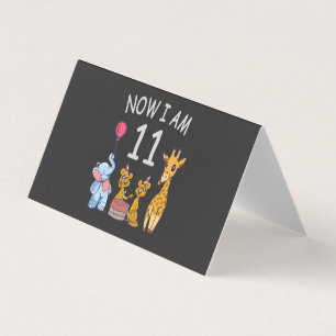 Nu ben ik 11 jaar oud 11e verjaardag bij de dieren kaart