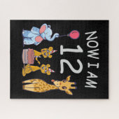Nu ben ik 12 jaar, 12e verjaardag in de dierentuin legpuzzel (Horizontaal)