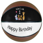 Nu ben ik 1 jaar oud op de dierentuin basketbal (Voorkant)