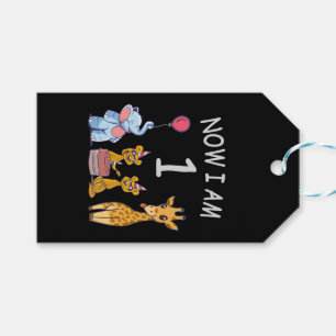 Nu ben ik 1 jaar oud op de dierentuin cadeaulabel