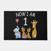 Nu ben ik 1 jaar oud op de dierentuin deurmat (Voorkant)