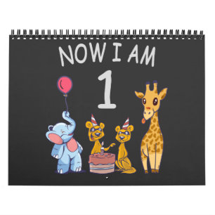 Nu ben ik 1 jaar oud op de dierentuin kalender