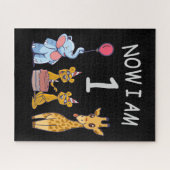 Nu ben ik 1 jaar oud op de dierentuin legpuzzel (Horizontaal)