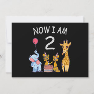 Nu ben ik 2 jaar oud 2e verjaardag in de dierentui kaart