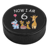 Nu ben ik 6 jaar op 6 oktober in de dierentuin hockey puck (3/4)