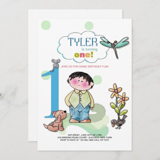 Nu ben ik één uitnodiging (Voorkant / Achterkant)