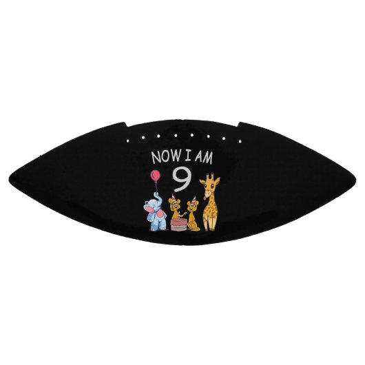Nu ben ik negen jaar oud op de dierentuin american football (Paneel)