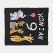 Nu ben ik negen jaar oud op de dierentuin fleece deken (Voorkant (Horizontaal))