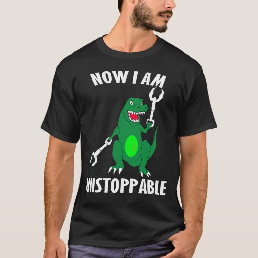 nu ben ik niet meer te stoppen t-shirt (Voorkant)