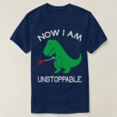 Nu ben ik onstopbaar grappige TRex Dinosaur Pun ik T-shirt (Design voorkant)